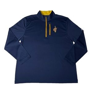 Men’s Fanatic’s Branded Navy Cleveland Cavaliers Quarter Zip jacket